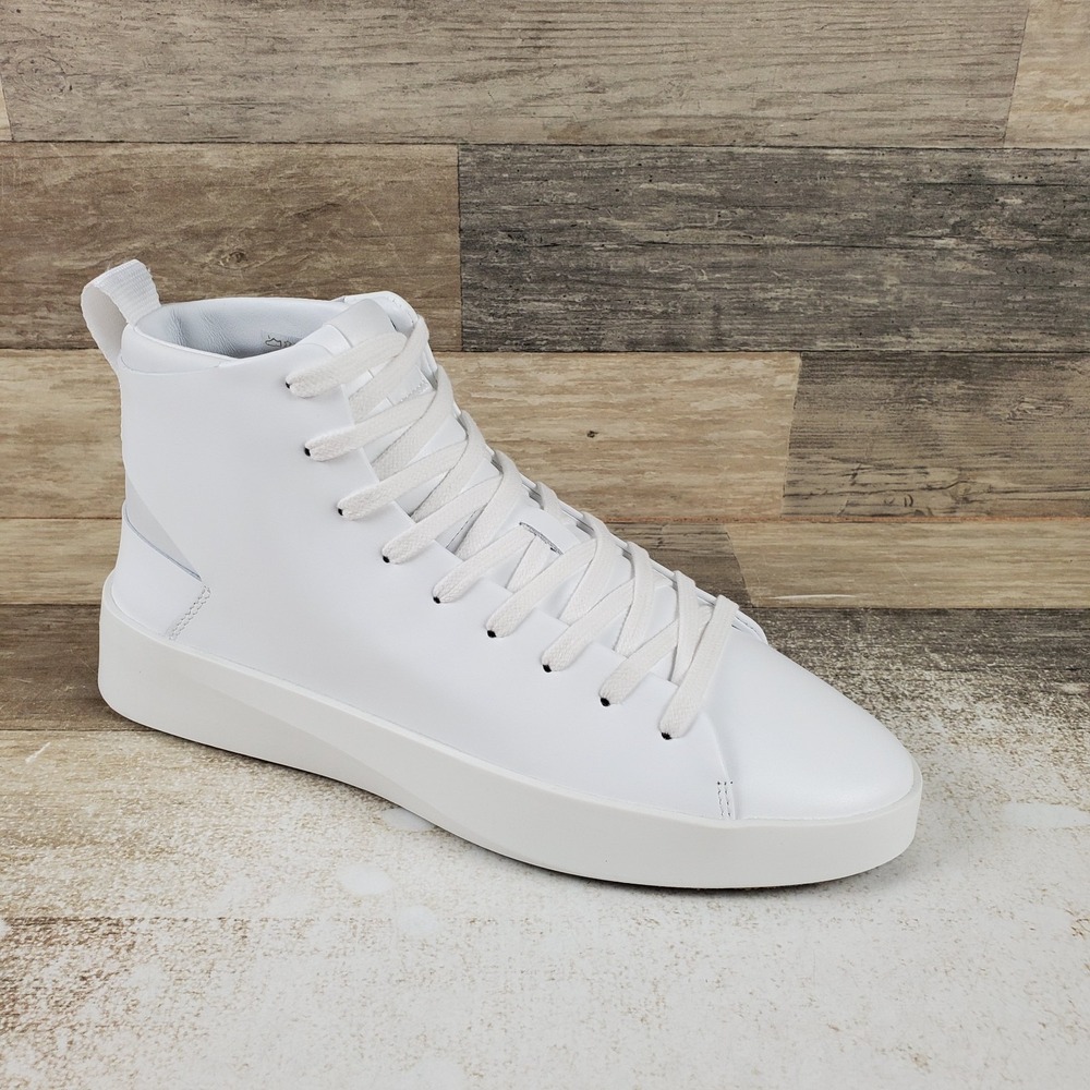 Wolf & Shepherd Cruise Hi Top Shoes Mens 7.5 / Womens 9 Brilliant White Leather